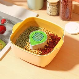 Fruit- en groentewasmachine, elektrisch reinigingsapparaat voor verse levensmiddelen, draadloze keukenhulp, automatisch keukenapparaat voor kersentomaten, druiven, aardbeien, frambozen, bessen — thumbnail 2
