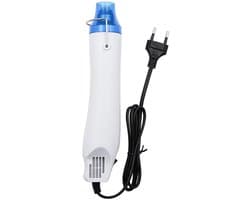 Dailygoods - Mini Heat Gun - Draagbare Heat Gun - Handzaam en Lichtgewicht - Roestvrijstalen Mondstuk - Ideaal voor Doe-Het-Zelf - Perfect voor Ambach
