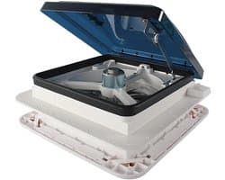 Dakventilator RV - Camper Ventilatie - Frisse Lucht - Met LED Licht - 28 x 28 cm - Wit