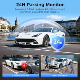 Auto Camera - Dashcam Voor Achter - Veilige Rit Registratie - 4K+2.5K Resolutie - 319 Inch Scherm - Zwart — thumbnail 3