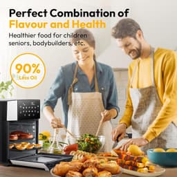 Heteluchtfriteuse - Airfryer - Gezond Frituren - Grote Capaciteit - 5 Liter - Zwart — thumbnail 2