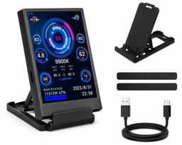 Gamers Mini Scherm – 3,5 Inch – Systeemmonitor voor Desktop – Statistieken en Temperatuurweergave – Inbouwbaar – IPS Display — thumbnail 1
