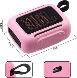 Beschermhoes geschikt voor JBL Go 5 Bluetooth Speaker - Meerdere Kleuren - Schokbestendig - Krasbestendig - Siliconen - Hoesje - Case - Bescherming - Roze — thumbnail 3