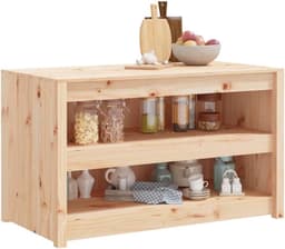 Buitenkeuken Kast - Tuinkast Tafel - Buiten Koken - Modulair Ontwerp - 106x55x64 cm - Natuurlijk — thumbnail 4