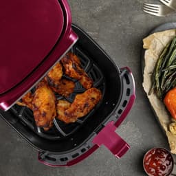 Heteluchtfriteuse - Airfryer - Gezond Koken - 8 Kookprogramma's - 6.9 Liter - Rood — thumbnail 3