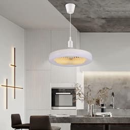 Plafondventilator met LED - Ventilatorlamp - Luchtcirculatie Verbeteren - Eenvoudige E27 Installatie - 26 cm - Wit — thumbnail 3