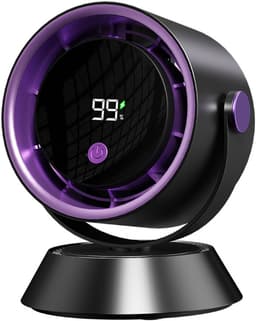 Ventilatoren-Luchtcirculatieventilator- Tafelventilator en Wandventilator 2-in-1 - 360° Draaibaar - Smart LED Display - Stil voor Slaapkamer en Camping — thumbnail 1