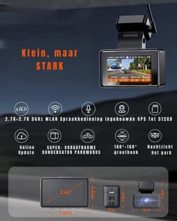 RUX® Dual Dashcam - Voor en Achter Camera – Auto Camera Met Nachtzicht – Zwart - 9cm x 8cm x 3cm; 900 g — thumbnail 4