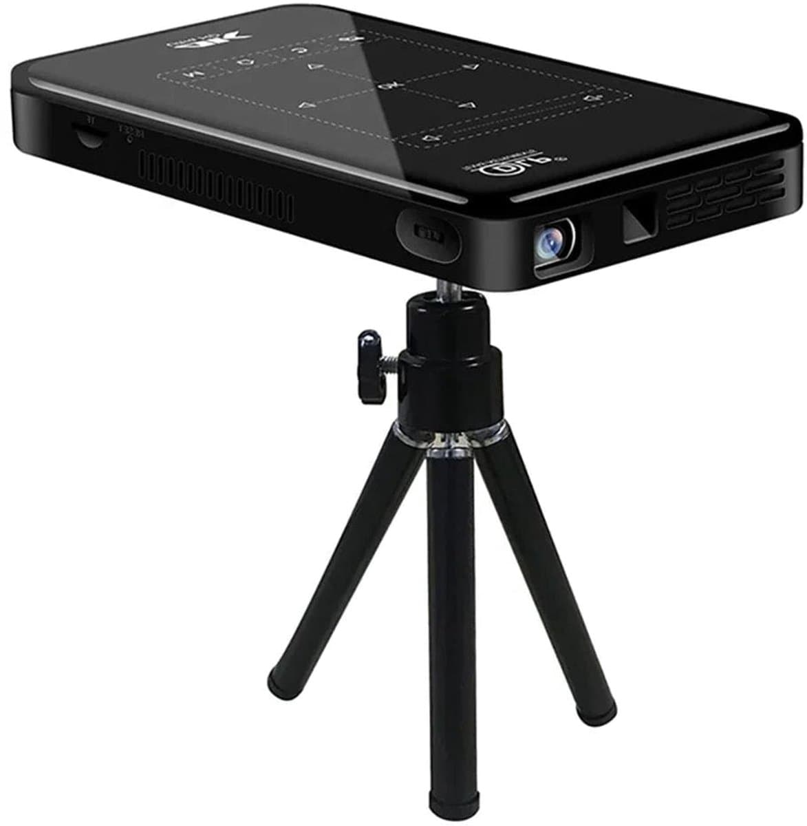 DLP P09-II - Beamer - Projector Beamer - Mini Meamer - 3DLP - Full HD 1080P 4k - 5W - 854x480dpi - Automatische focus - met WiFi - 50 ANSI Lumens - 5000mAh - Zwart — afbeelding 1