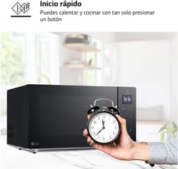 Magnetron met grill - Keukenapparaat - Snel koken - Easy Clean Interieur - 30 Liter - Zwart — thumbnail 5