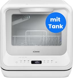 Compacte tafelvaatwasser met optionele wateraansluiting voor thuis en camping — thumbnail 1