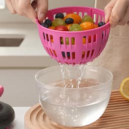 Salade Spinner - Groente Droger - Keuken Hulp - Grote Capaciteit - 5 Liter - Groen — thumbnail 5