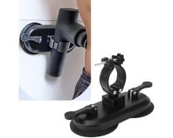 aladdien - Wandzuignap Massage Gun Houder - Handsfree Massage Gun Mount - Voor Nek en Taille - Zelf Massage - Ideaal voor Thuisgebruik - Praktisch e...