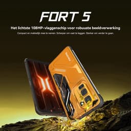Blackview FORT 5 Robuuste Smartphone - 36GB RAM+256GB ROM - 5000 mAh Met 33W-adapter - 6,78 inch 120Hz - Android 16 - Dual SIM 4G - 108MP+50MP AI-Camera - Nachtzicht - IP68/IP69K Outdoor Telefoon - NFC GPS OTG FM - Zwart — thumbnail 5