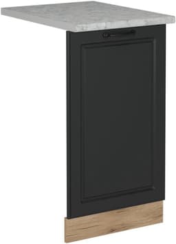 Inbouwvaatwasser Paneel 45 cm Antraciet Landhuisstijl Marmer Look — thumbnail 1