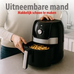 Heteluchtfriteuse 3.5L - Airfryer met Timer en Instelbare Temperatuur voor 1-4 Personen — thumbnail 5