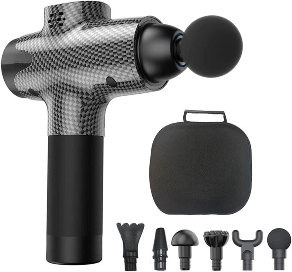 Spier Massager - Fascia Gun - Spierherstel - Borstelloze Motor - 20 Snelheden - Zwart — afbeelding 1