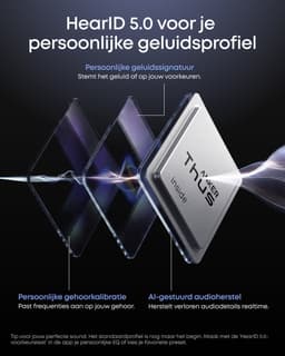 soundcore Liberty 5 Pro by Anker - Anker Thus Al Chip - Kristalheldere Gesprekken - Noise Cancelling Oordopjes - Draadloze Oordopjes - ANC Met 6 - 5 U/28 U:Speeltijd - Snelladen - Draadloos Opladen — thumbnail 3