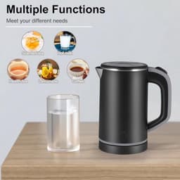 800ml Mini Reiskoker - 600W & 304 RVS - Met Automatische Uitschakeling - Voor Thee, Koffie & Melk - Veilig & Draagbaar voor Thuis & Reizen — thumbnail 2