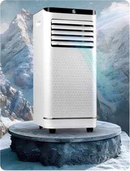Thuys - Mobiele airco 9000 BTU 4-in-1 met ventilator en ontvochtiger - Energiezuinig en slim — thumbnail 3