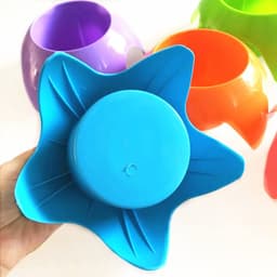 Dailygoody - Strandbekerhouders - Stranduitrusting - Ideaal voor vakanties - Multicolor 5 Pack - Perfect voor dranken en mobiele telefoons - Geschikt . — thumbnail 4