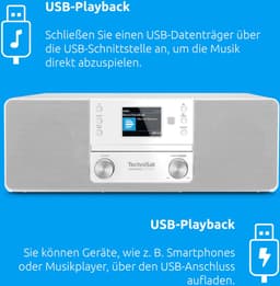 Technisat DigitRadio 370 CD BT - wit — thumbnail 3
