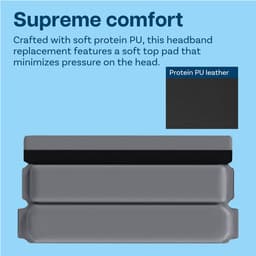 Vervangende Hoofdband voor Bose QuietComfort 35, 35 II, 45 (QC35, QC35 II, QC45) Over-Ear Hoofdtelefoon van MMOBIEL – Protein PU Hoofdband – Hoofdtelefoon Hoofdkussen Cover Reparatie – Grijs — thumbnail 2