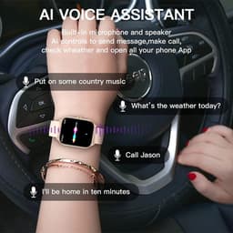 SAMTECH Smartwatch Ultra Pro Series 9- Dames & Heren – horloge - Stappenteller, Calorie Teller, Slaap meter, HD – IOS & Android - Rose Goud — thumbnail 5