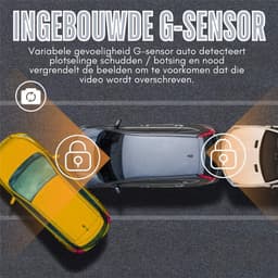 DD Dashcam voor Auto voor en Achter - Achter Draadloos - Full HD Gps - 4x9x6cm - Zwart — thumbnail 3