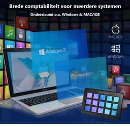FIFINE D6 - Mixer - RGB Studio Controller - 15 LCD Aanpasbare Toetsen - Podcast / Streaming / Gaming - Inclusief Gratis Software - Zwart — thumbnail 3