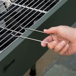 Outsunny - Houtskoolgrill - met Grillrooster - Roestvrij - Groen — thumbnail 3