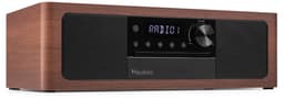 Premium DAB radio - Audizio Lunata - Bluetooth radio met CD speler - High-end speakers - Hout/zwart — thumbnail 1