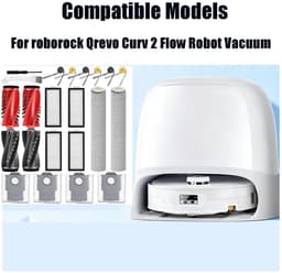 20 vervangende onderdelen geschikt voor de Roborock Qrevo Curv 2 Flow robotstofzuiger — thumbnail 2