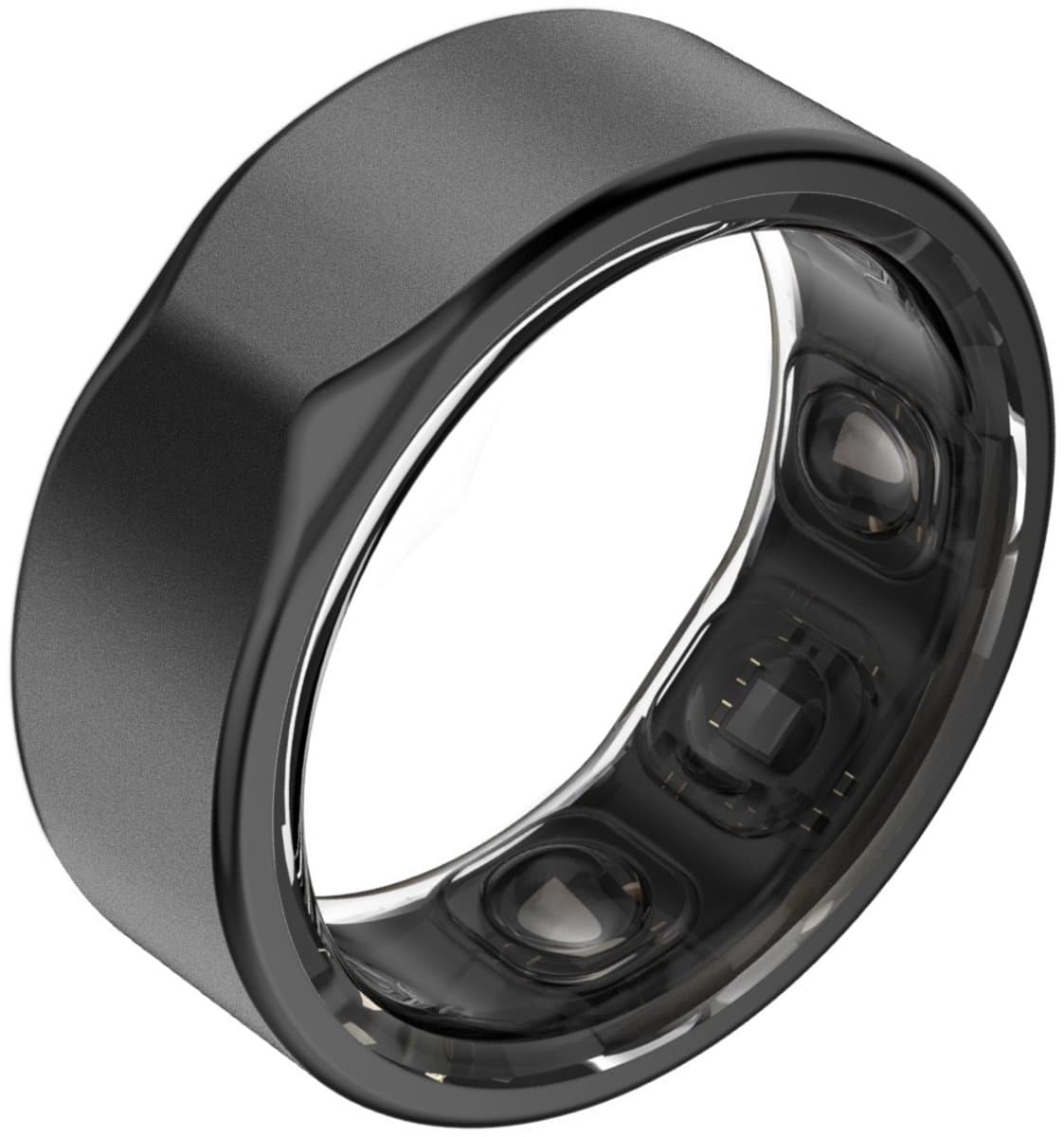 Kuno Ring 2 – Smart Ring – Slaapmonitor – Hartslag & Activiteitentracker – Stappen & Calorieën Meten – Zonder Abonnement – Waterbestendig – Zwart Maat 6 — afbeelding 1