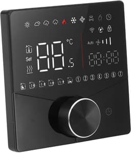 Digitale Thermostaat - Slimme Regelaar - Temperatuur Regelen - Nauwkeurige Controle - LCD Display - Zwart — thumbnail 1