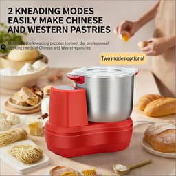 Keukenmachine Mixer - Deegmachine Bakmachine - Brood Knoedels Maken - 10L Kom Fermentatie - 35x27x44cm — thumbnail 3