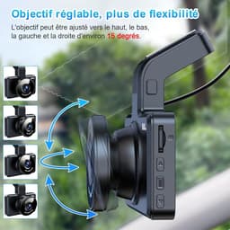 Autodashcam voor met 64 GB SD-kaart, 1080P FHD 3" autodashcam, autodashcam met 170° groothoek, nachtzicht WDR, loopopname — thumbnail 5