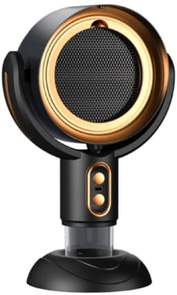 longziming -Draagbare Desktop Afzuigkap - USB Gevoede Ventilator - 2 Snelheidsstanden Voor Aanpasbare Luchtreiniging - 1 Set - Thuis En Onderweg - Goud — thumbnail 1