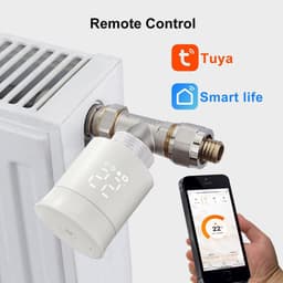 Slimme Zigbee Radiatorthermostaat met Hub voor Programmeerbare Verwarmingsregeling — thumbnail 3