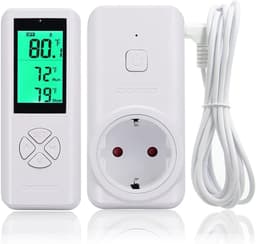 Draadloze Digitale Thermostaat voor Verwarming en Koeling met Afstandsbediening — thumbnail 1