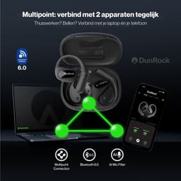 DunRock Air - Open Ear - Bluetooth Oordopjes met Oorboog — thumbnail 5