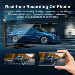 Autoradio – Autospeler – Multimediaunit – CarPlay Systeem – Android Auto – 10,26 Inch IPS-Touchscreen – 4K Dashcam met 1080p Achteruitrijcamera — thumbnail 4