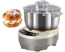 Elektrische Deegmenger - Keukenmachine - Deeg Kneden Rijzen - Automatische Temperatuurregeling - 7 Liter Capaciteit