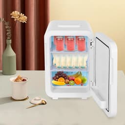 D&A Mini koelkast - Minibar - Minikoelkast - Mini koelkast voor drinken - Mini koelkastje - Mini koelkasten - 20 Liter - Wit — thumbnail 5