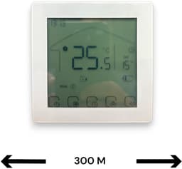 Thermostaat | Wifi | Touchscreen | Draadloos | Programmeerbaar | Tuya Smart Life | Wit — thumbnail 1