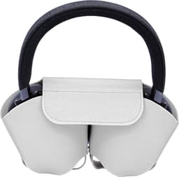 Phreeze Koptelefoon Hoes geschikt voor o.a JBl, Sony, Bose Hoofdtelefoon - Opberghoes - Hygienisch - Headphone Case - Zacht PU leer - Wit — thumbnail 4