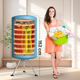 Elektrische Tumble Dryer met Timer en Dubbele Ventilatie voor Efficiënt Drogen — thumbnail 2