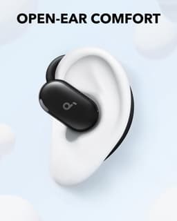 soundcore V20i open-ear koptelefoon by Anker - Verstelbare oorhaken - Comfortabel - Stevige grip - Sterke bas - Ruisvrije telefoongesprekken - IP55 - Led - 36 uur speeltijd - Bluetooth 5.4 oordopjes - Multipoint verbinding — thumbnail 2