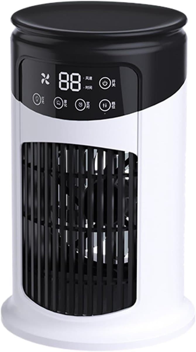 Draagbare Airco - Mini Ventilator - Persoonlijke Koeling - 300ml Tank - 18.5x17x18.5cm — afbeelding 1