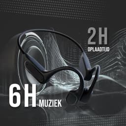 Tech Essentials Marine X9 - Sport oordopjes - Bone Conduction Headphone - Open Ear Oortjes - Draadloze Bluetooth Koptelefoon - Zwemmen - Hardlopen - 32GB Geheugen - IPX8 Waterdicht - Zwart — thumbnail 4